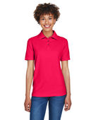 Ultraclub Ladies' Whisper Pique Polo 8541 RED Pocket