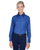 Ultraclub Ladies' Whisper Twill 8976 ROYAL Pocket