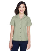 Ultraclub Ladies' Cabana Breeze Camp Shirt 8981 SAGE Pocket