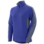 Augusta 1/4 Zip Ladies Quantum Pullover 3790 PURPLE/GRAPHITE Pocket