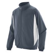 Augusta Adult Medalist Full Zip Jacket 4390 GRAPHITE/WHITE Pocket