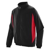 Augusta Adult Medalist Full Zip Jacket 4390 BLACK/RED Pocket
