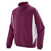 Augusta Adult Medalist Full Zip Jacket 4390 MAROON/WHITE Pocket