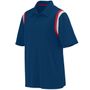 Augusta Adult Genesis Polo 5047 NAVY/RED/WHITE Pocket