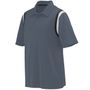 Augusta Adult Genesis Polo 5047 GRAPHITE/BLACK/WHITE Pocket