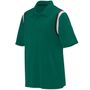 Augusta Adult Genesis Polo 5047 DARK GREEN/BLACK/WHITE Pocket