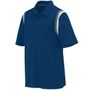 Adult 2-Color Accented Polo Shirt NAVY/GRAPHITE/WHITE Pocket