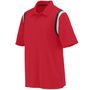 Augusta Adult Genesis Polo 5047 RED/BLACK/WHITE Pocket