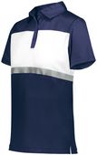 Holloway Ladies Prism Bold Polo 222776 NAVY/WHITE Pocket