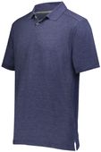 Holloway Adult Repreve Eco Polo 222575 NAVY HEATHER Pocket