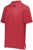 Holloway Adult Repreve Eco Polo 222575 SCARLET HEATHER Pocket