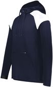 Holloway Adult Limitless 1/4 Zip Hoodie 222584 NAVY/WHITE Pocket