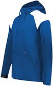 Holloway Adult Limitless 1/4 Zip Hoodie 222584 ROYAL/WHITE Pocket