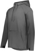 Holloway Adult Limitless 1/4 Zip Hoodie 222584 CARBON/CARBON Pocket