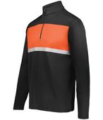 Holloway Adult Prism Bold 1/4 Zip Pullover 222591 BLACK/ORANGE Pocket