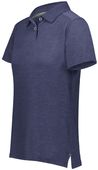 Holloway Ladies Repreve Eco Polo 222775 NAVY HEATHER Pocket