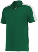 Augusta Adult Bi-Color Vital Polo 5028 DARK GREEN/WHITE Pocket
