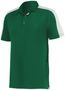 Augusta Adult Bi-Color Vital Polo 5028 DARK GREEN/WHITE Pocket