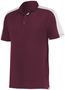 Augusta Adult Bi-Color Vital Polo 5028 MAROON/WHITE Pocket