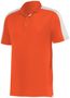 Augusta Adult Bi-Color Vital Polo 5028 ORANGE/WHITE Pocket