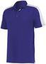 Augusta Adult Bi-Color Vital Polo 5028 PURPLE/WHITE Pocket