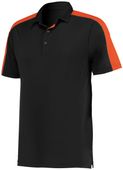 Augusta Adult Bi-Color Vital Polo 5028 BLACK/ORANGE Pocket