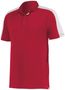 Augusta Adult Bi-Color Vital Polo 5028 SCARLET/WHITE Pocket