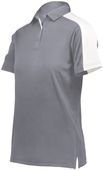 Augusta Ladies Bi-Color Vital Polo 5029 GRAPHITE/WHITE Pocket