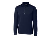 Cutter & Buck Mens Traverse Stretch Quarter Zip Pullover BCK00067 LIBERTY NAVY Pocket