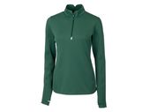 Cutter & Buck Ladies Traverse Stretch Quarter Zip Pullover LCK00033 HUNTER Pocket