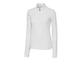 Cutter & Buck Ladies Traverse Stretch Quarter Zip Pullover LCK00033 WHITE Pocket