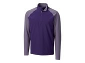Cutter & Buck Mens Response Hybrid Quarter Zip Pullover MCC00006 COLLEGE PURPLE Pocket