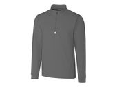 Cutter & Buck Mens Traverse Stretch Quarter Zip Pullover MCK00067 ELEMENTAL GREY Pocket