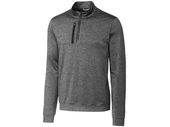 Cutter & Buck Mens Stealth Quarter Zip Pullover MCK09404 ELEMENTAL GREY Pocket