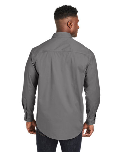Dri Duck Men's Craftsman Woven Shirt 4450DD GUNMETAL Back
