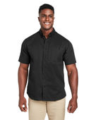 Harriton Men's Advantage Il Short-Sleeve Work Shirt M585 BLACK Pocket