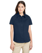 Harriton Ladies' Advantage Il Short-Sleeve Work Shirt M585W DARK NAVY Pocket
