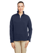 Nautica Ladies' Anchor Quarter-Zip Pullover N17397 NAUTICA NAVY Pocket