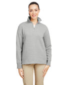 Nautica Ladies' Anchor Quarter-Zip Pullover N17397 OXFORD Pocket