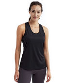 Ladies' Tridri Venus Knot-Back Yoga Tank TD042 BLACK Pocket