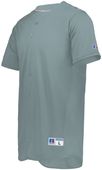 Russell Five Tool Full-Button Front Baseball Jersey 235JMM BASEBALL GREY Pocket