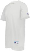 Russell Five Tool Full-Button Front Baseball Jersey 235JMM WHITE Pocket
