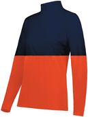Holloway Ladies Momentum Team 1/4 Zip Pullover 223700 ORANGE/NAVY Pocket