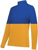 Holloway Ladies Momentum Team 1/4 Zip Pullover 223700 GOLD/ROYAL Pocket