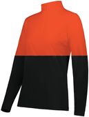 Holloway Ladies Momentum Team 1/4 Zip Pullover 223700 BLACK/ORANGE Pocket