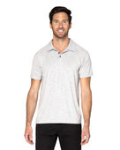 Threadfast Apparel Unisex Impact Polo 382PL HEATHER GREY Pocket