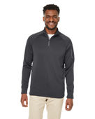 Core 365 Unisex Fusion Chromasoft Fleece Quarter-Zip CE801 CARBON Pocket