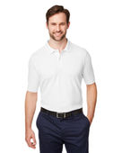 Devon & Jones Men's New Classics Performance Polo DG100 WHITE Pocket