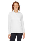 Devon & Jones Ladies' New Classics Performance Quarter-Zip DG400W WHITE Pocket