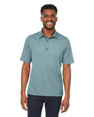 North End Men's Replay Recycled Polo NE102 OPAL BLUE Pocket